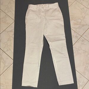 H&M Black and White Striped Trousers